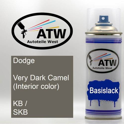 Dodge, Very Dark Camel (Interior color), KB / SKB: 400ml Sprühdose, von ATW Autoteile West.